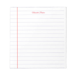 Liniertes Papier Beruflich Schlicht Minimalistisch Notizblock