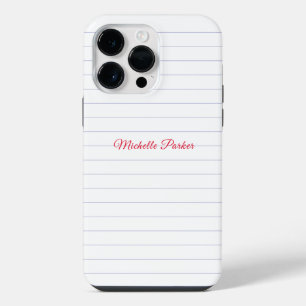 Liniertes Papier Professionell Schlicht Minimalist iPhone 14 Pro Max Hülle