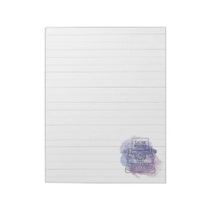 Liniertes Schreibblockpapier Wasserfarbe Schreibma Notizblock