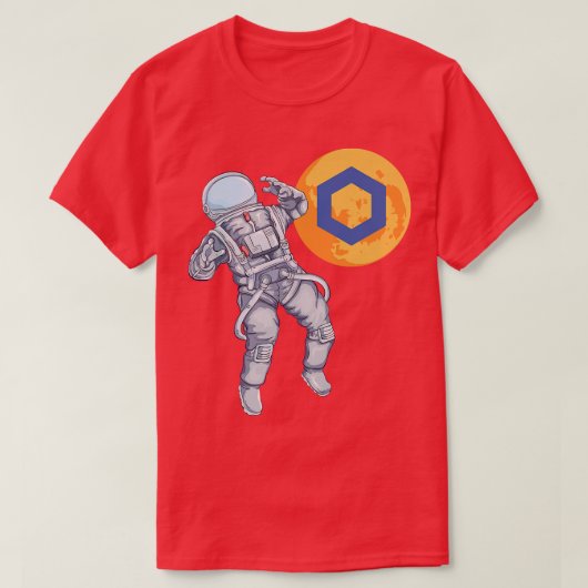 LINK Crypto Blockchain Chainlink Cryptocurrency As T-Shirt (Design vorne)