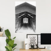 Link Farm Covered Bridge Poster (Heimbüro)