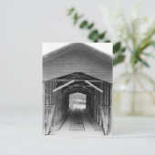 Link Farm Covered Bridge Postkarte (Stehend Vorderseite)