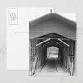 Link Farm Covered Bridge Postkarte (Vorne/Hinten)