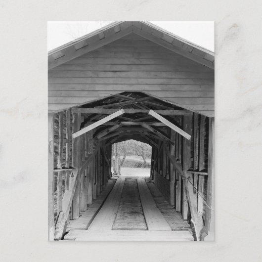 Link Farm Covered Bridge Postkarte (Vorderseite)