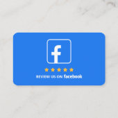 Link "Geschäftsbericht" Facebook-Bewertungen QR-Co Visitenkarte (Rückseite)