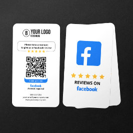 Link "Geschäftsbericht" Facebook-Bewertungen QR-Co Visitenkarte