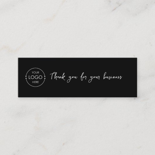 Link QR Code zur Überprüfung von Firmenlogo Danke, Mini Visitenkarte (Vorderseite)