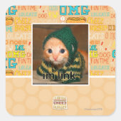 Link Quadratischer Aufkleber (Vorderseite)