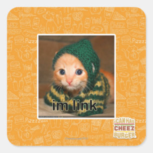 Link Quadratischer Aufkleber