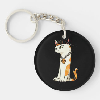 Link & Share Zahl Calico Cat -EINS Schlüsselanhänger