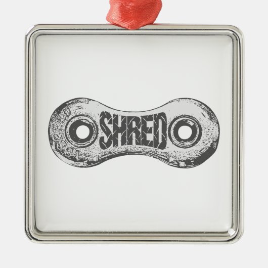 Link "Shred Bike Chain" Ornament Aus Metall (Vorne)