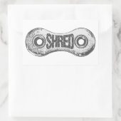 Link "Shred Bike Chain" Rechteckiger Aufkleber (Tasche)