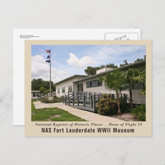 Link Trainer Gebäude #8 Postkarte (Vorne/Hinten)