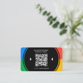 Link zur Geschäftsbewertung Google 5 Star-Bewertun Visitenkarte (Stehend Vorderseite)