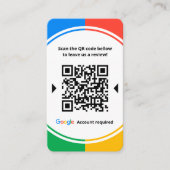 Link zur Geschäftsbewertung Google 5 Star-Bewertun Visitenkarte (Vorderseite)