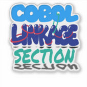 Linkage Section in Cobol-Programmierung Sticker (Vorderseite)