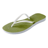 Linke grüne Alligator Textur Badesandalen (Schrägansicht)
