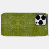 Linke grüne Alligator Textur Case-Mate iPhone Hülle (Rückseite (Horizontal))