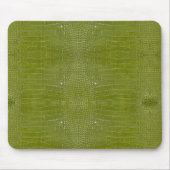 Linke grüne Alligator Textur Mousepad (Vorne)
