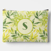 Linke grüne Blätter drucken Nähtasche schneiden Zubehörtasche (Vorderseite)