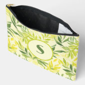 Linke grüne Blätter drucken Nähtasche schneiden Zubehörtasche (Offen)