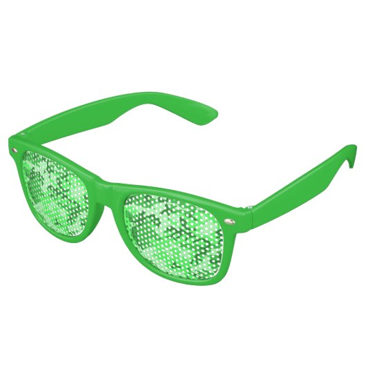 Linke grüne Camouflage Sonnenbrille/ Schatten Partybrille (Schrägansicht)