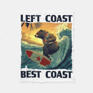 Linke Küste, Beste Küste Rede Mit Cool Surfing Be Fleecedecke