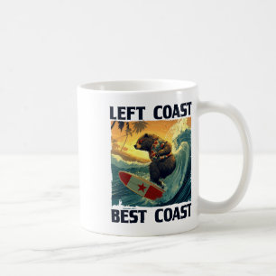 Linke Küste, Beste Küste Rede Mit Cool Surfing Be Kaffeetasse