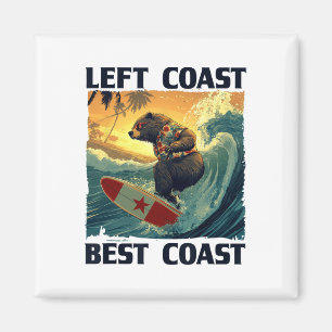 Linke Küste, Beste Küste Rede Mit Cool Surfing Be Magnet