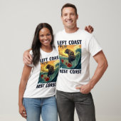 Linke Küste, Beste Küste Rede Mit Cool Surfing Be T-Shirt (Unisex)