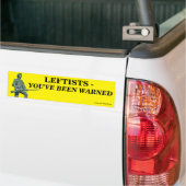 Linke - Sie wurden gewarnt Autoaufkleber (Auf Lkw)