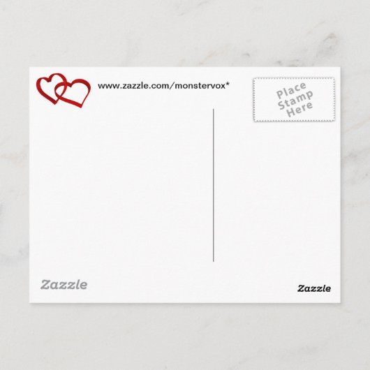 Linked Hearts Postkarte (Rückseite)