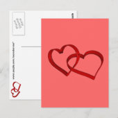 Linked Hearts Postkarte (Vorne/Hinten)