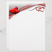 Linked Hearts Stationery (Vorne/Hinten)
