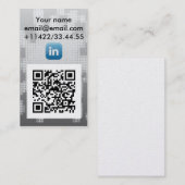 linked in qr-code visitenkarte (Vorne/Hinten)