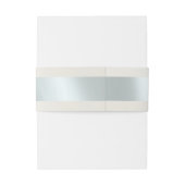 Linked Leaf Monogram - Ivory Einladungsbanderole (Rückseitenbeispiel)