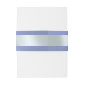 Linked Leaf Monogram - Sky Blue Einladungsbanderole (Rückseitenbeispiel)