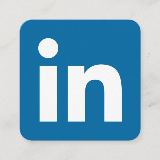 LinkedIn Logo Social Media Modernes Trendgeschäft Telefonnummerkarte (Vorderseite)