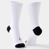 Linker Fuß Rechter Fuß Rot Blau Socken (Gewinkelt)
