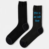 linker Fuß, rechter Fuß Socken (Linkes Detail)