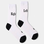 Linker Fuß Rechter Fuß Weiß Schwarz Socken (Rechts)