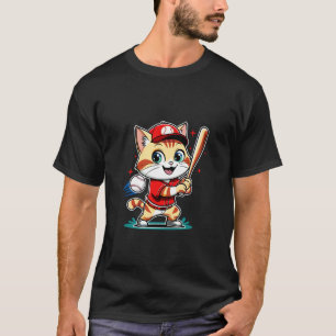 Linker zukünftiger MVP Baseball-Katze Spieler für T-Shirt