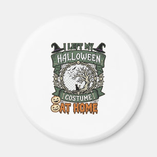 Linkes Halloween-Kostüm Zuhause Baum Katze Kürbiss Magnet