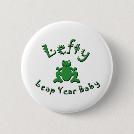 Linkes Schaltjahr-Baby Button (Vorderseite)