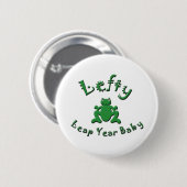 Linkes Schaltjahr-Baby Button (Vorne & Hinten)