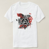 Linkin Park Anarchy Rose Symbol T-Shirt (Design vorne)