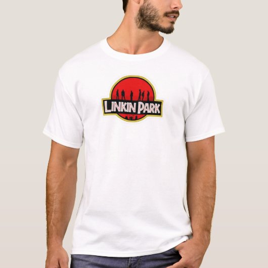 Linkin Park Jurassic Logo Parody Tee – Dino Rock M (Vorderseite)