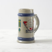 Linkoping Bier Stein Bierglas (VorderseiteRechts)
