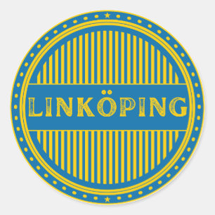 Linköping City Pride Emblem – Schwedische Identitä Runder Aufkleber