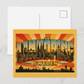 Linköping Schweden Kathedrale Postkarte (Vorne/Hinten)